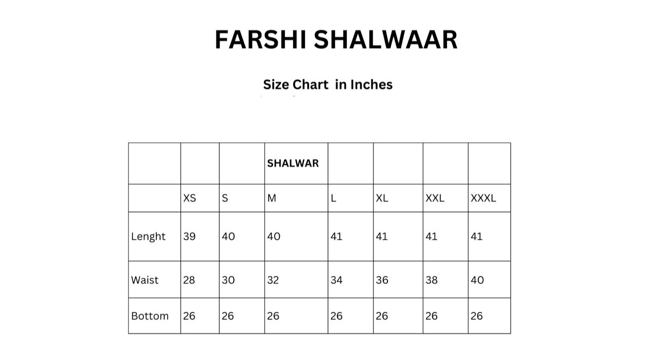 White Farshi Shalwar