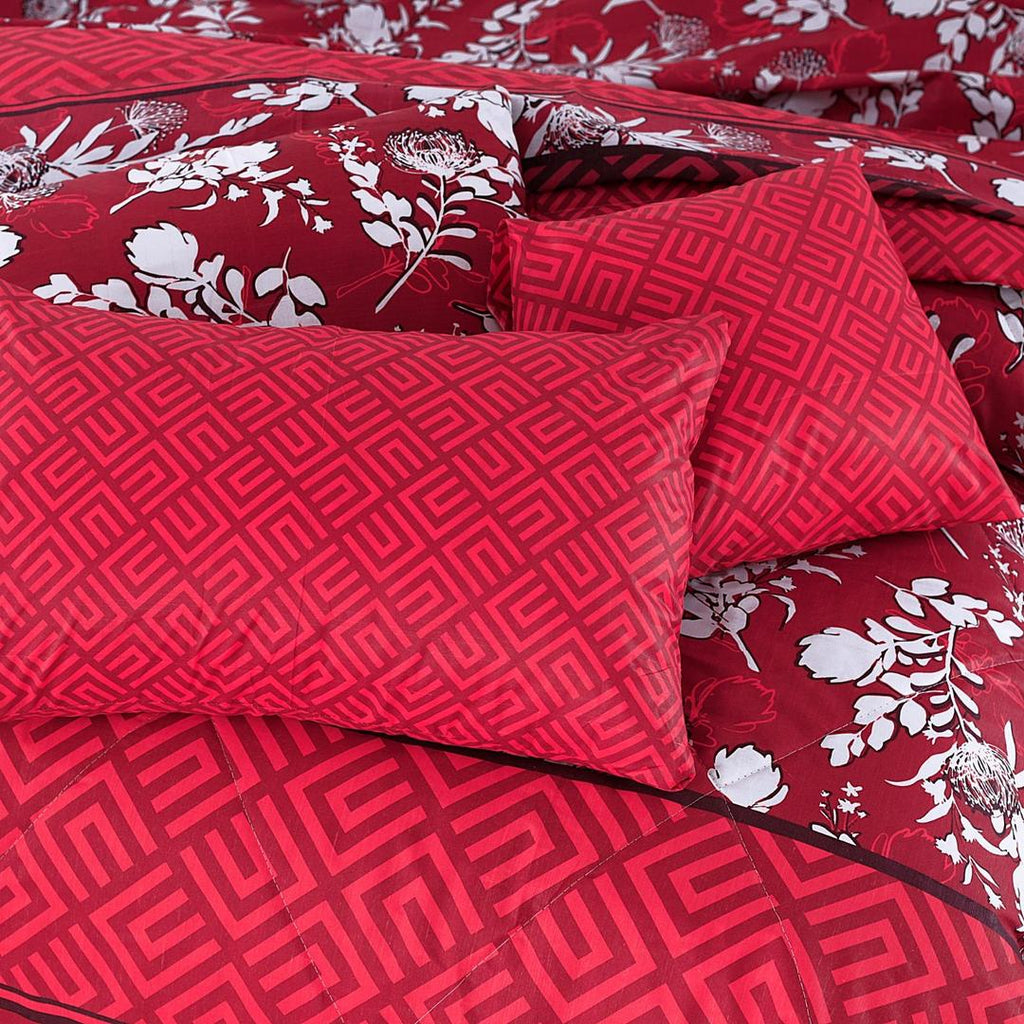 Premium Cotton Printed Comforter Set ( 7 Pcs )