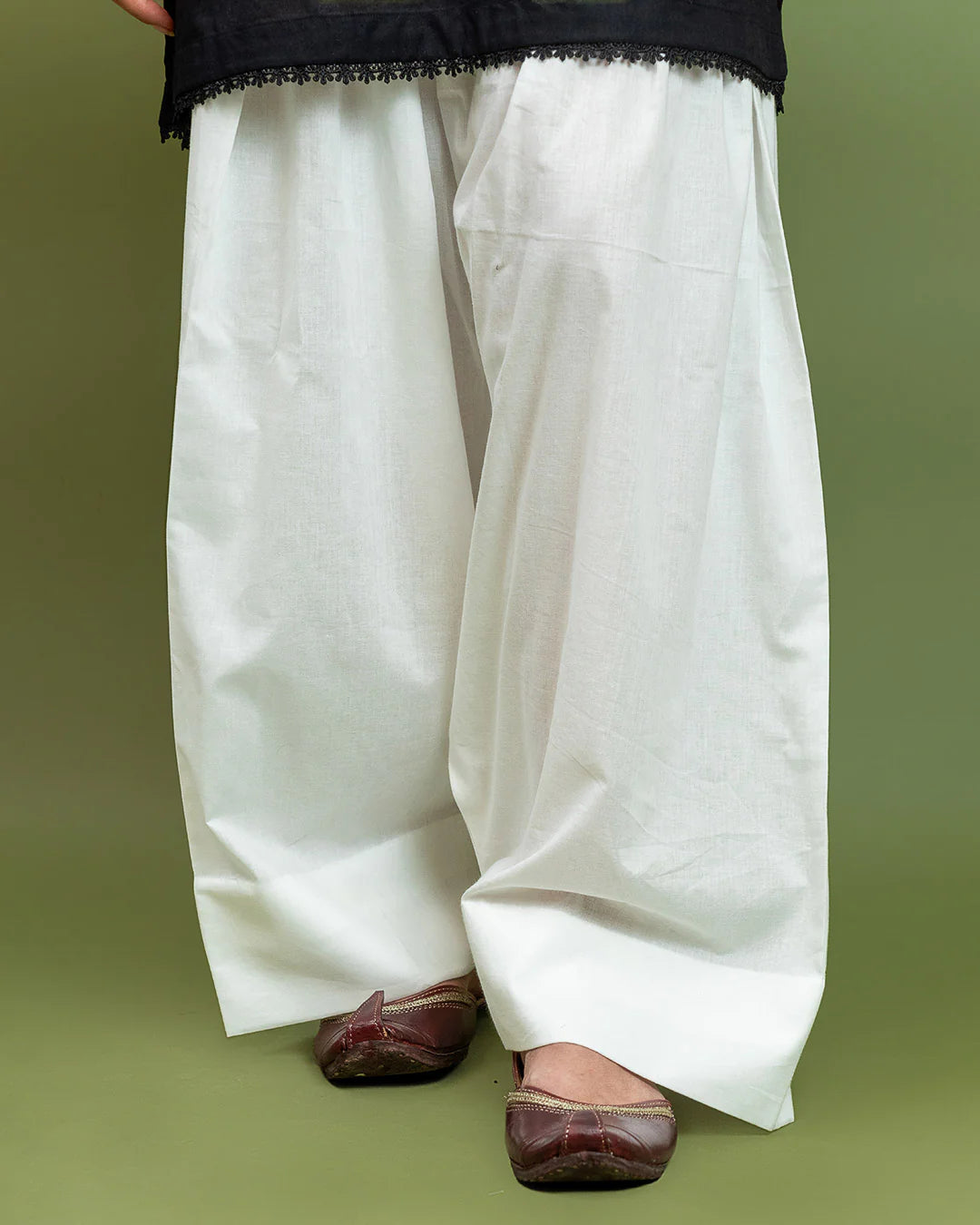 White Farshi Shalwar